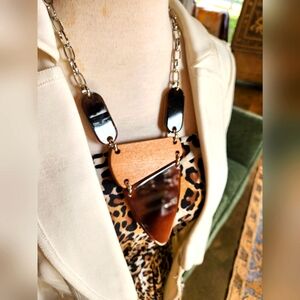 🤎 Beautiful in Brown Statement Necklace with Earrings Set🤎  Only 1 Left!